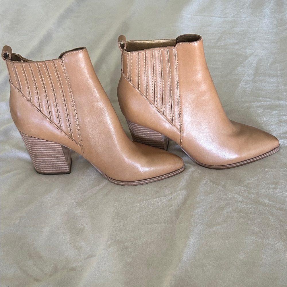 Marc Fisher tan Ankle Booties